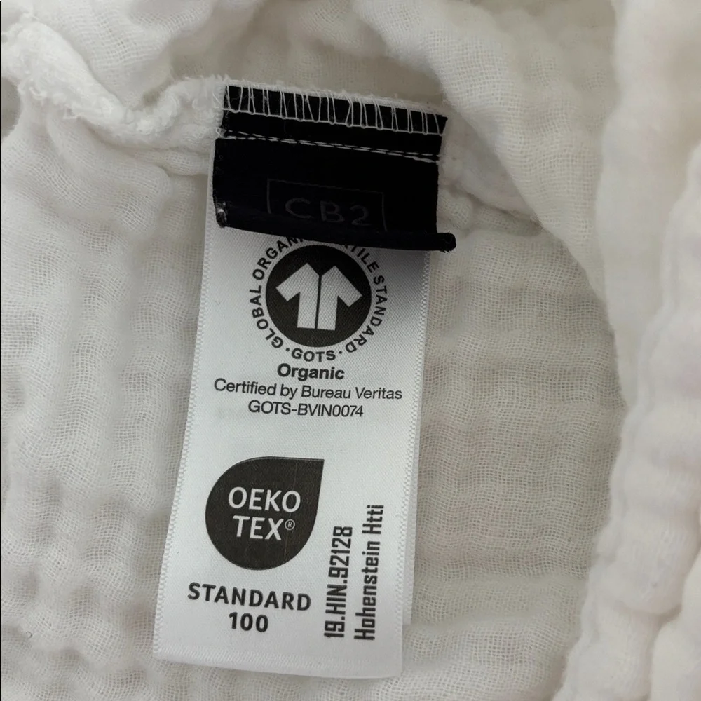 Alto Organic Cotton Gauze White Standard Pillowcases Set of 2
